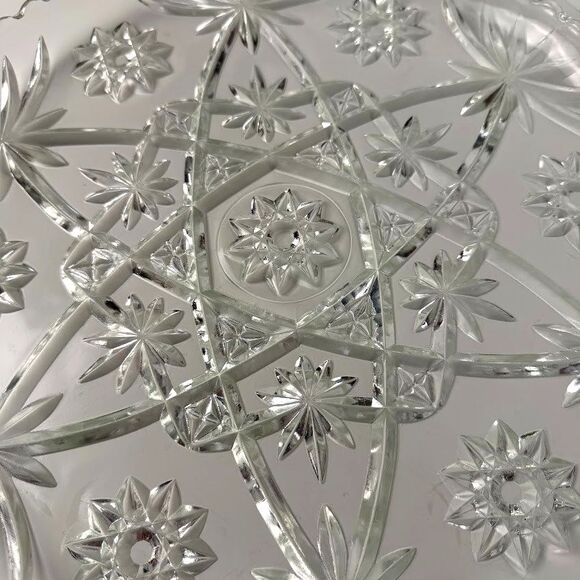 Anchor Hocking "Star of David" Early American Prescut EAPC 13.5" Serving Platter - Picture 2 of 4